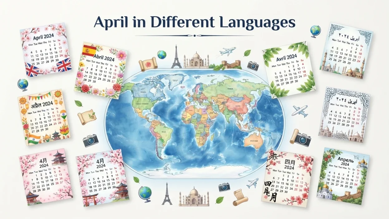April in Different Languages