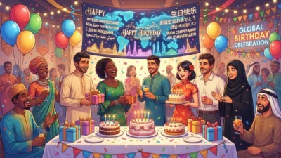Happy Birthday in Different Languages