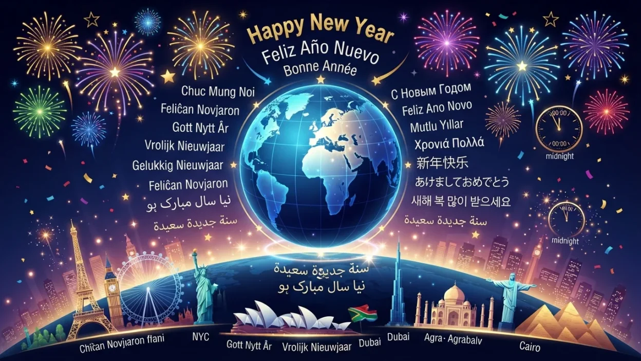 Happy New Year in Different Languages