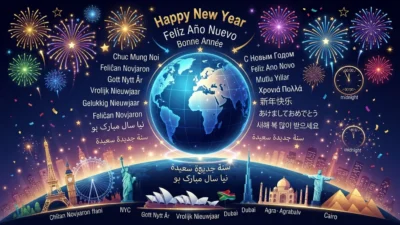 Happy New Year in Different Languages