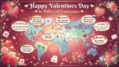 Happy Valentines Day in Different Languages