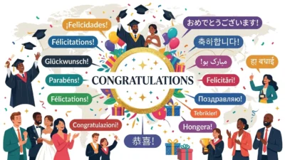 Congratulations in Different Languages