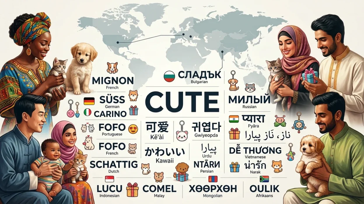Cute in Different Languages