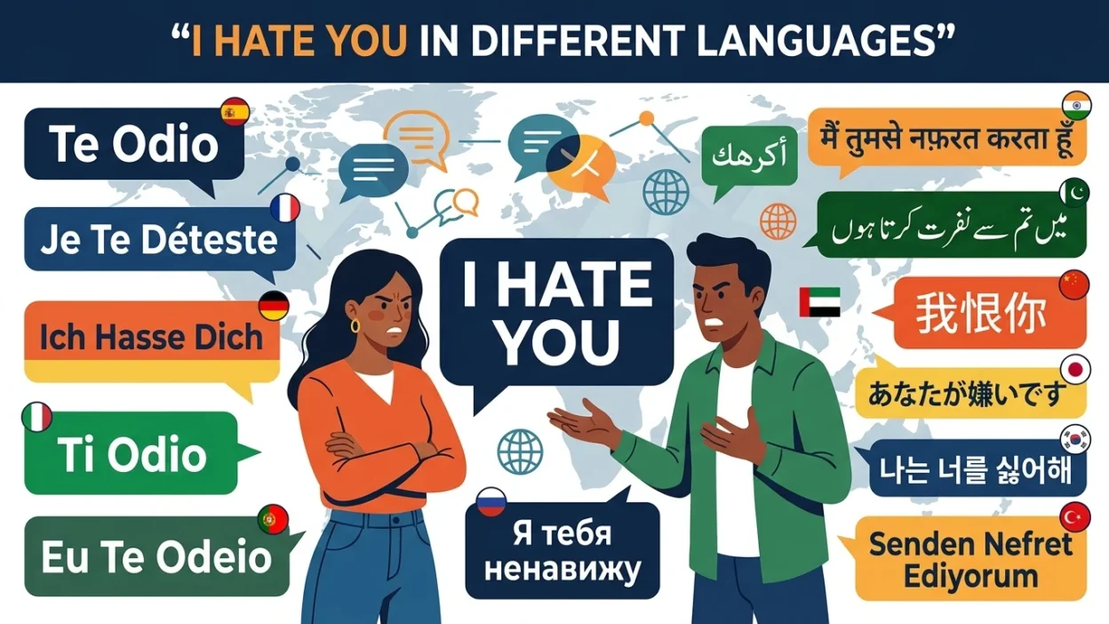 I Hate You in Different Languages
