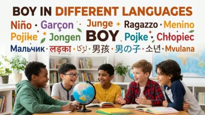 Boy in Different Languages