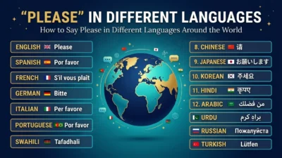 Please in Different Languages