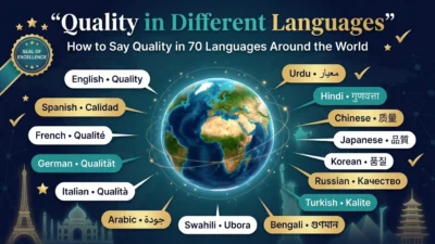 Quality in Different Languages