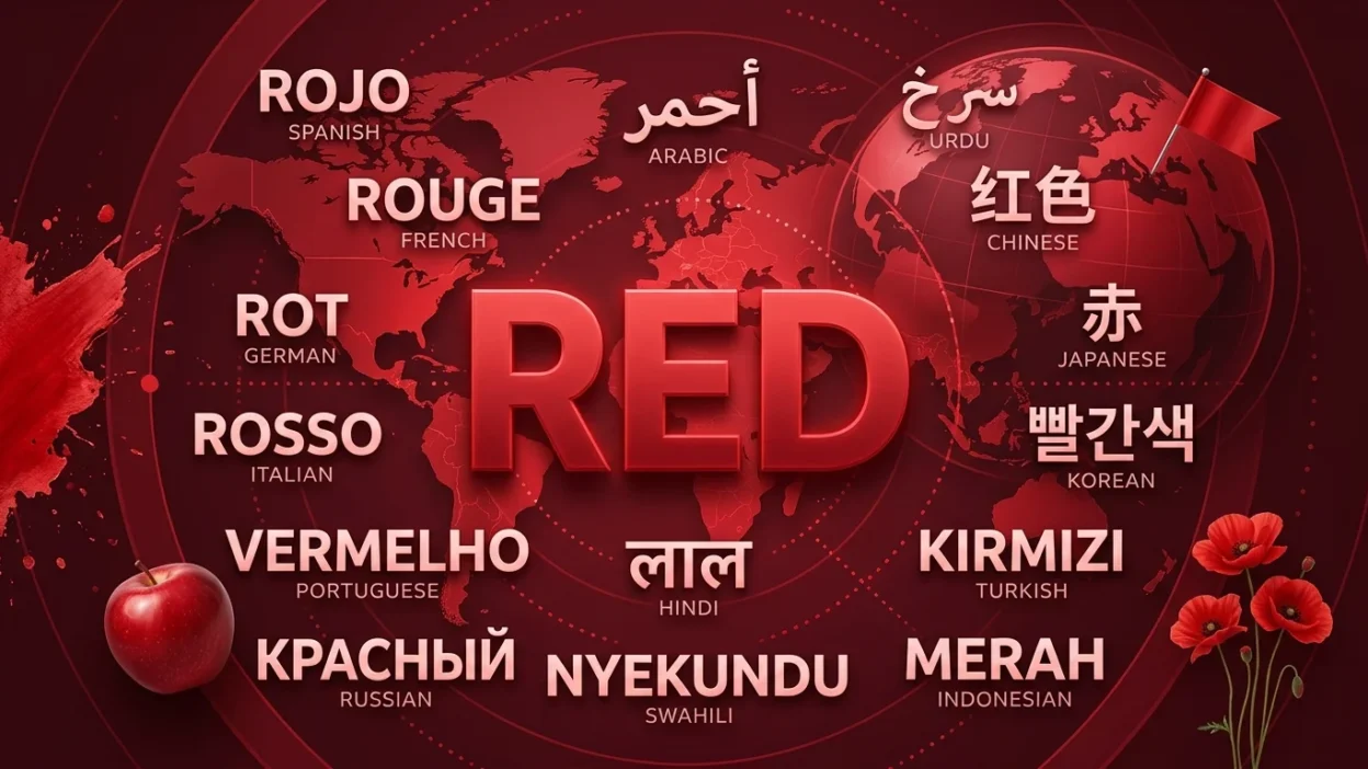 Red in Different Languages