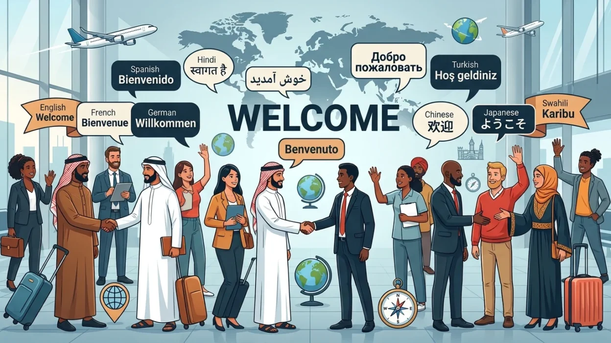 Welcome in Different Languages